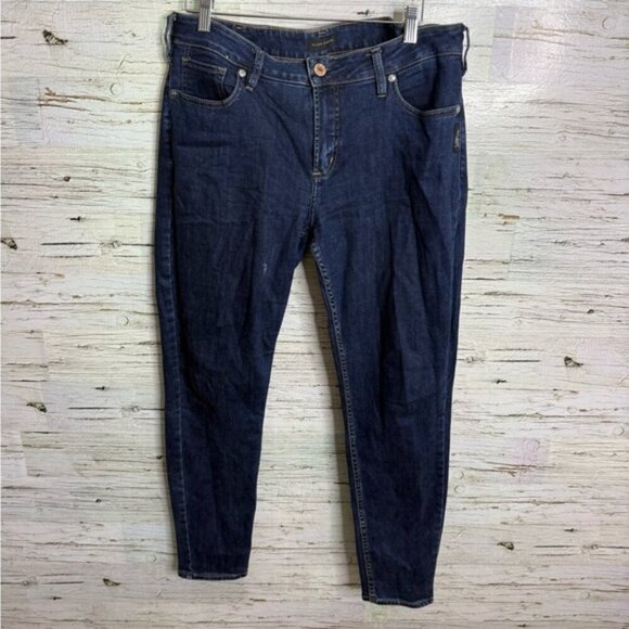 Silver Jeans Avery Skinny Size 33 blue - Picture 1 of 7